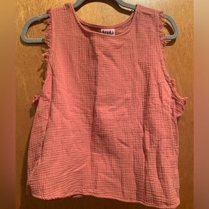 Arula dusty pink crop top- size X